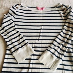 Lilly Pulitzer 3/4 sleeve striped sailor tee